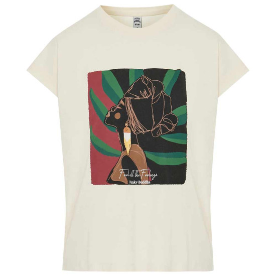 Funky Buddha Γυναικεία κοντομάνικη μπλούζα